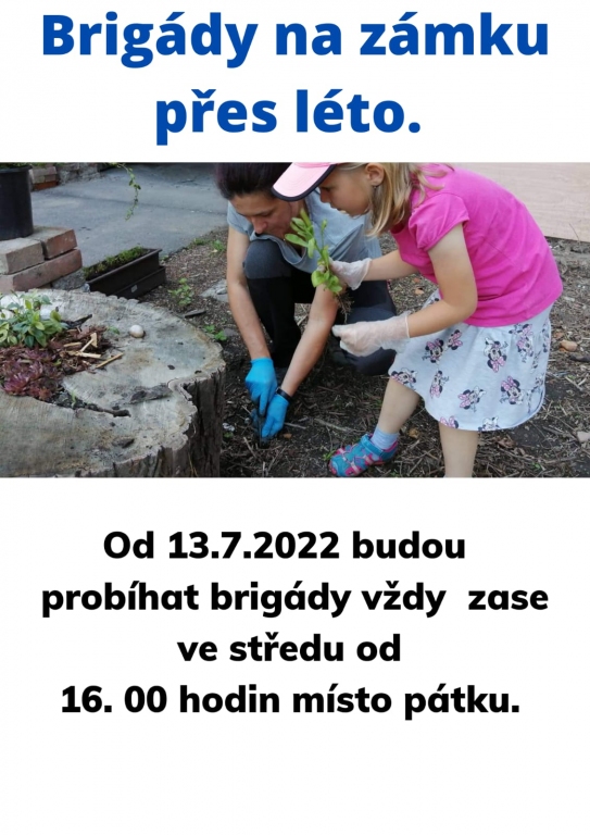 Změna termínu brigád přes léto